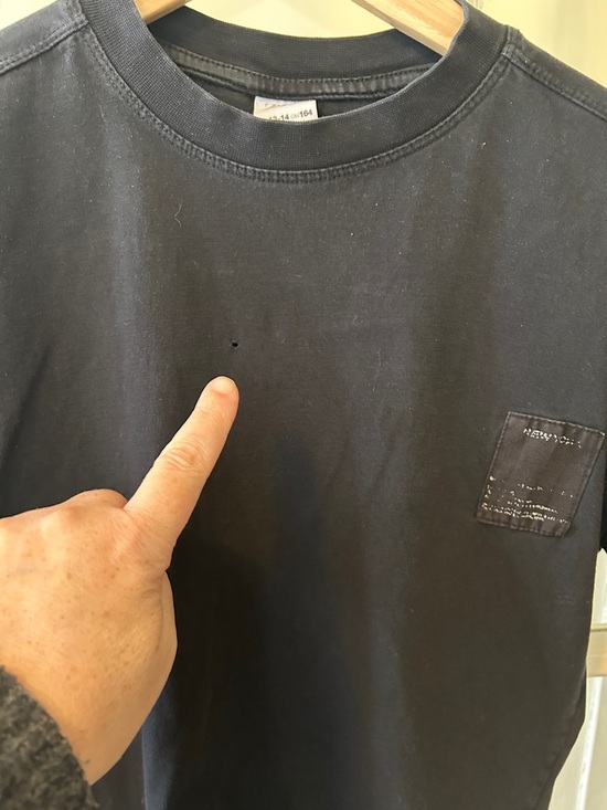 Teen NYC Black Crew Neck Short Sleeve Shirt - minimalist street urban - Picture 4 of 5